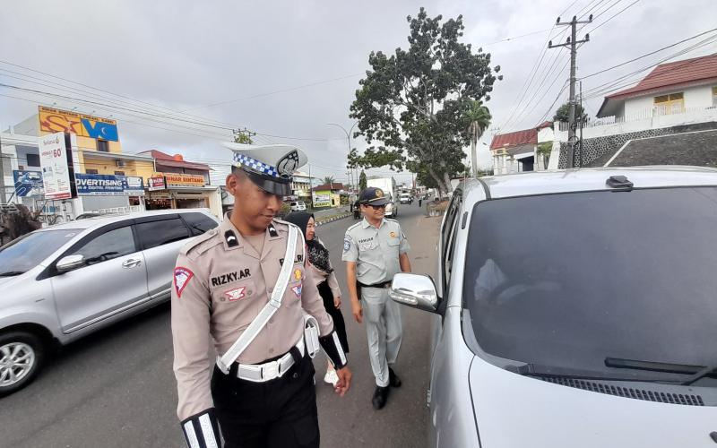 Tingkatkan Kepatuhan Pembayaran PKB Jasa Raharja Bengkulu Bersama Stakeholder Gelar Operasi Gabungan