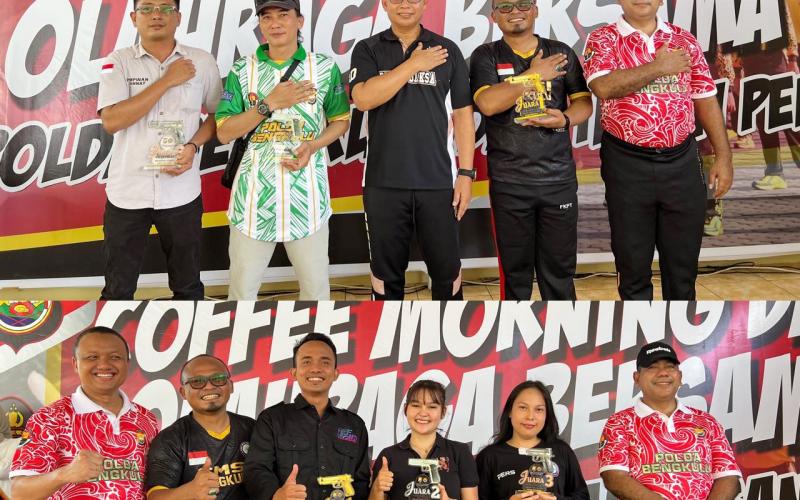 SMSI Borong Juara Menembak di Coffee Morning Polda Bengkulu 