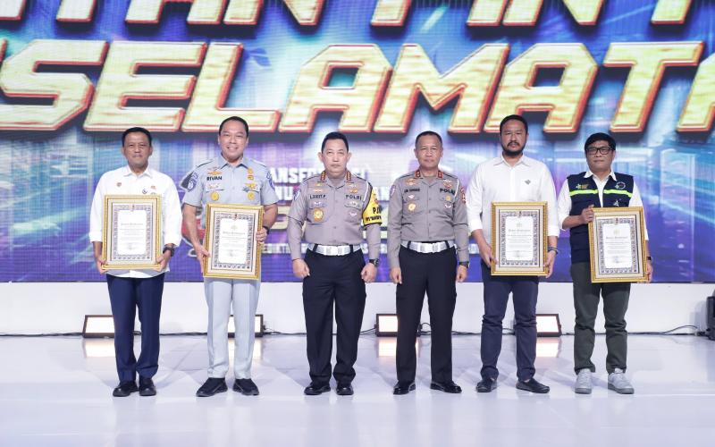 Konsisten Dukung Korlantas Polri di Bidang Kamseltibcarlantas, Jasa Raharja Dapat Piagam Penghargaan dari Kapolri