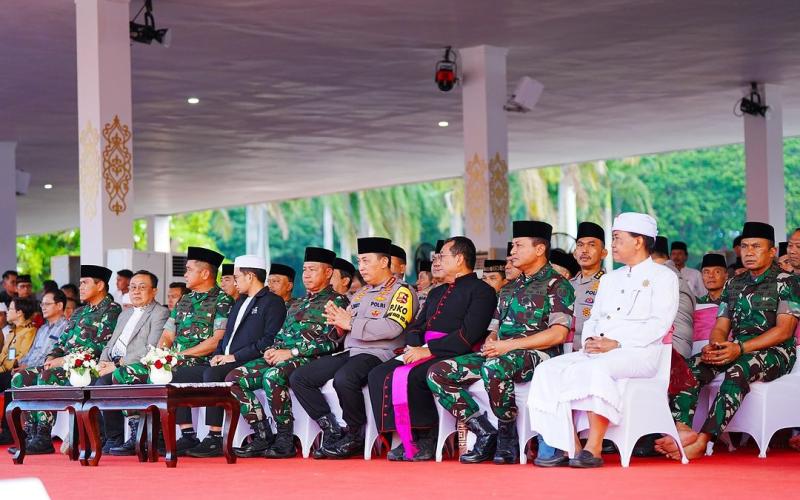 Kapolri Hadiri Doa Bersama Lintas Agama Perayaan HUT ke-79 TNI