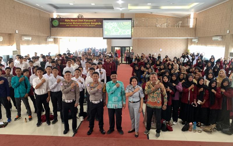 Jasa Raharja Bengkulu Menjadi Narasumber Police Goes to Campus di Universitas Muhammadiyah Bengkulu