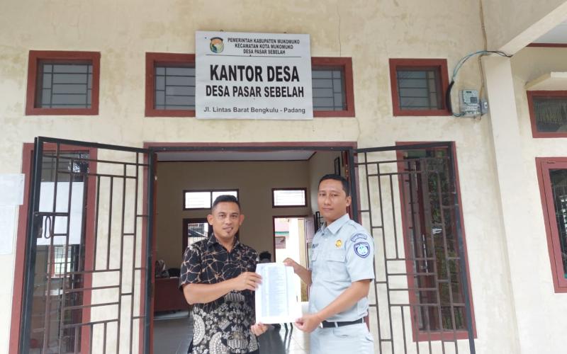 Jasa Raharja Bengkulu Lakukan Konfirmasi Data Tunggakan PKB ke Desa Pauh Terenja Kabupaten Mukomuko