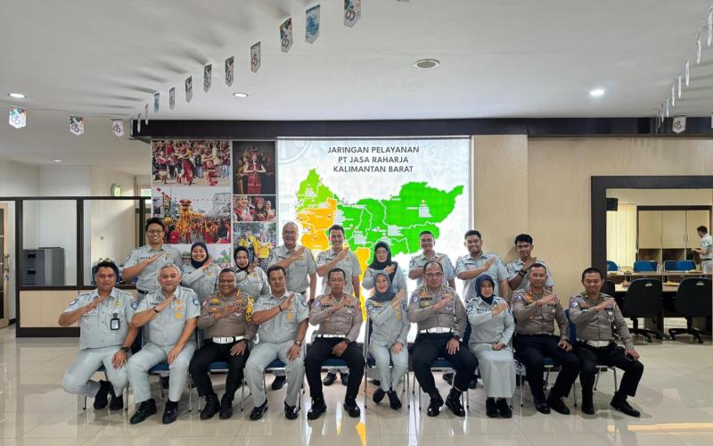 Jasa Raharja dan Korlantas Polri Tingkatkan Sinergi Lewat Monev Penegakkan Hukum TW III 2024