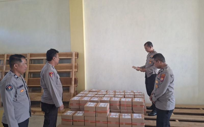Polres Bengkulu Selatan Perketat Pengamanan Gudang Logistik KPU Jelang Pilkada 2024