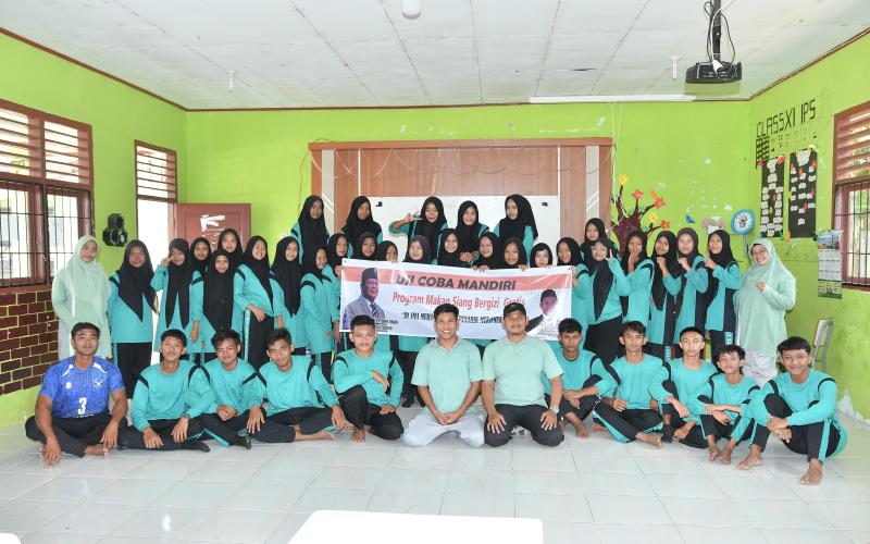 SMA Muhammadiyah Penarik Kab.Mukomuko Sukses Gelar Uji Coba Makan Siang Bergizi Gratis Secara Mandiri