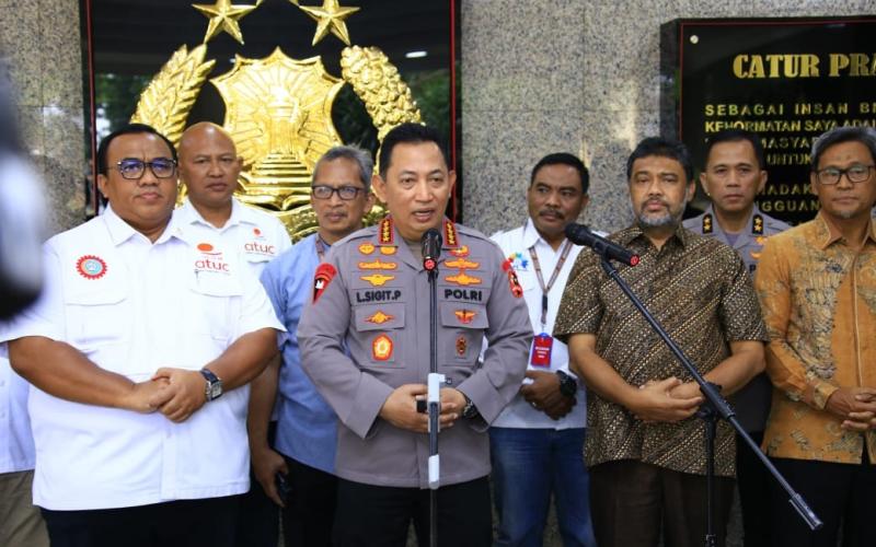 Terima Audiensi Para Buruh, Kapolri Apresiasi Upaya Menjaga Ruang Demokrasi