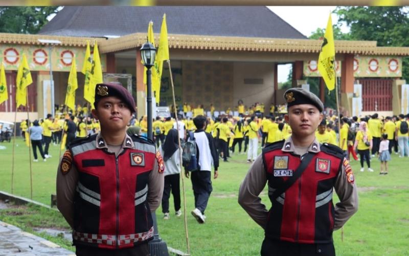 Polresta Bengkulu Bersama Polda Bengkulu Laksanakan Pengamanan Kampanye Terbuka Pilkada 2024