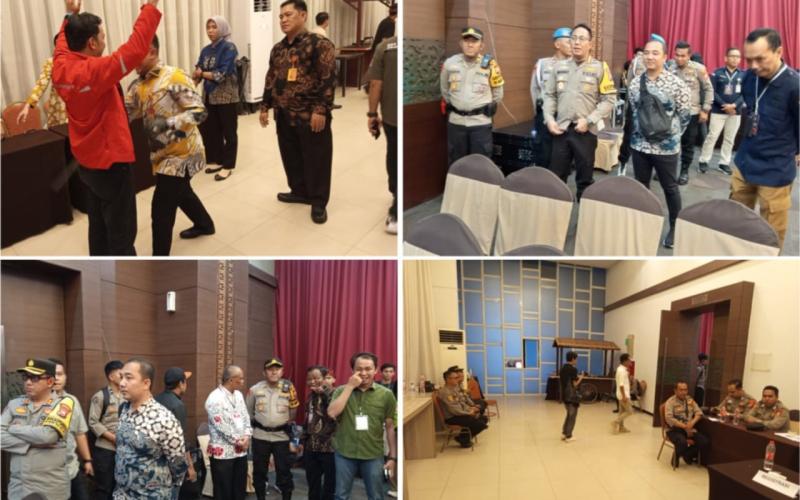 Polresta Bengkulu, Polres Seluma, dan Kodim 0425 Seluma Laksanakan Pengamanan Debat Paslon Bupati dan Wakil Bupati Seluma