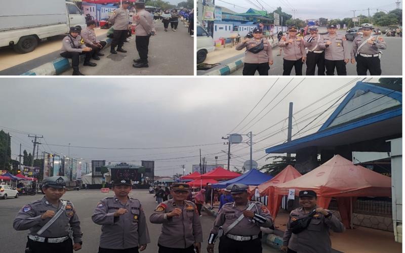 Polsek Ratu Agung Polresta Bengkulu Laksanakan Pengamanan Kegiatan Fun Walk Green Democracy Bersama Ketua DPD RI