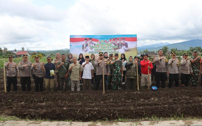Dukung Program Asta Cita Presiden RI, Polres Kepahiang Laksanakan Launching Gugus Tugas Polri Dalam Mendukung Ketahanan Pangan 