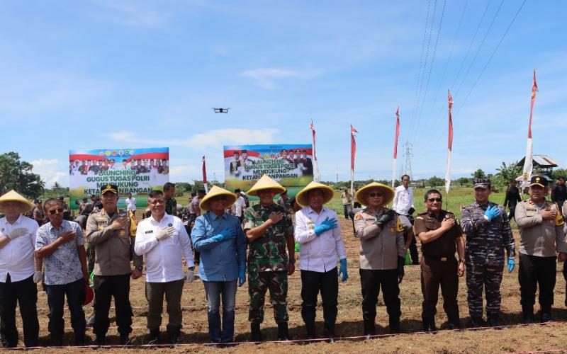 Dukung Asta Cita Presiden, Polresta Bengkulu Polda Bengkulu Launcing Program Ketahanan Pangan