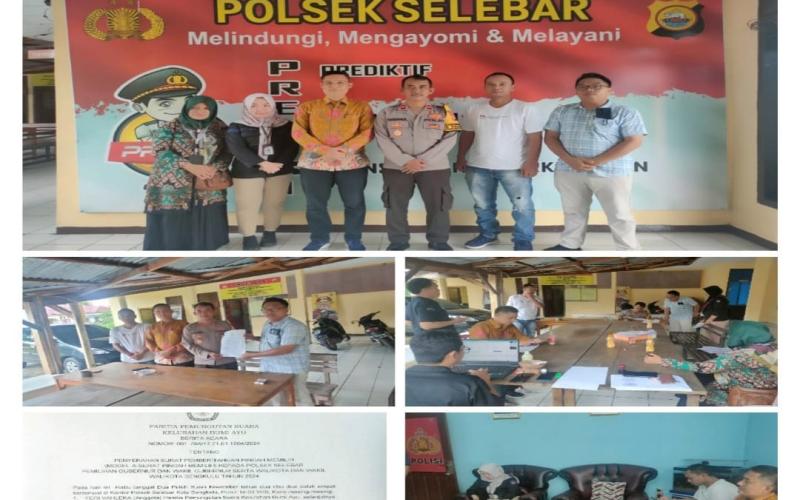 KPU Kota Bengkulu Fasilitasi Pemilih Pindahan (DPTb) Tahanan di Polsek Selebar untuk Pilkada 2024
