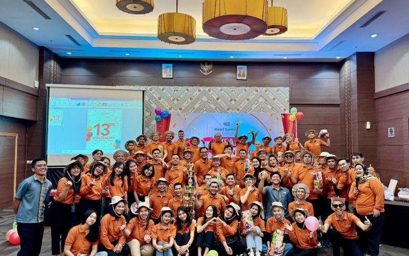Hotel Santika Bengkulu Rayakan Ulang Tahun Ke-13 “Menuju Tahun Yang Gemilang”