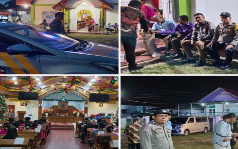 Polresta Bengkulu Amankan Perayaan Natal di Gereja HKI Jalan Gedang
