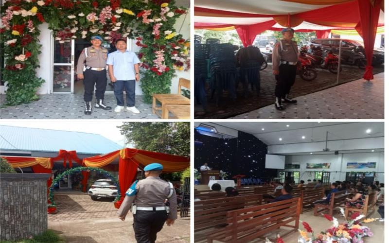 Polsek Gading Cempaka Amankan Perayaan Natal, Pastikan Ibadah Berjalan Aman dan Kondusif