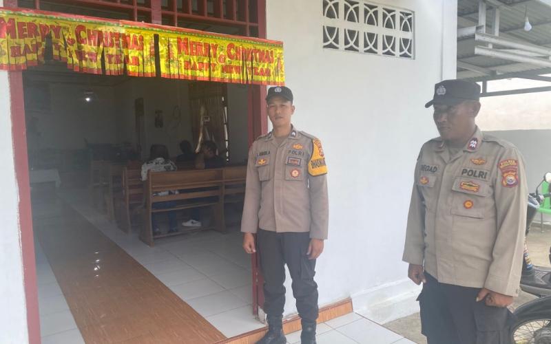 Polres Bengkulu Selatan dan Polsek Kedurang Ilir Pastikan Keamanan Ibadah Natal Jemaat GPDI