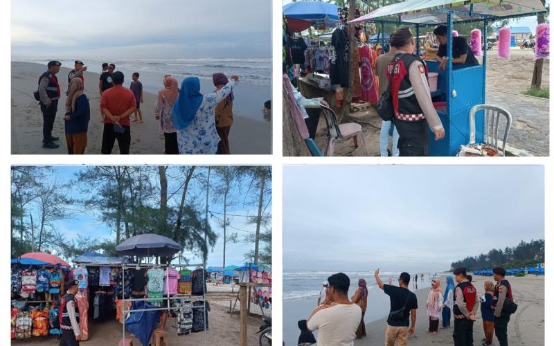 Sat Samapta Polresta Bengkulu Gelar Patroli di Pantai Panjang, Jaga Keamanan dan Berikan Himbauan Kamtibmas