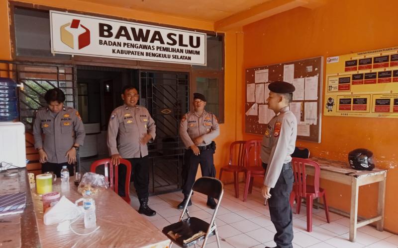 Satgas II Preventif Operasi Mantap Praja Nala 2024 Laksanakan Patroli Cooling System di KPU dan Gudang Logistik Bengkulu Selatan