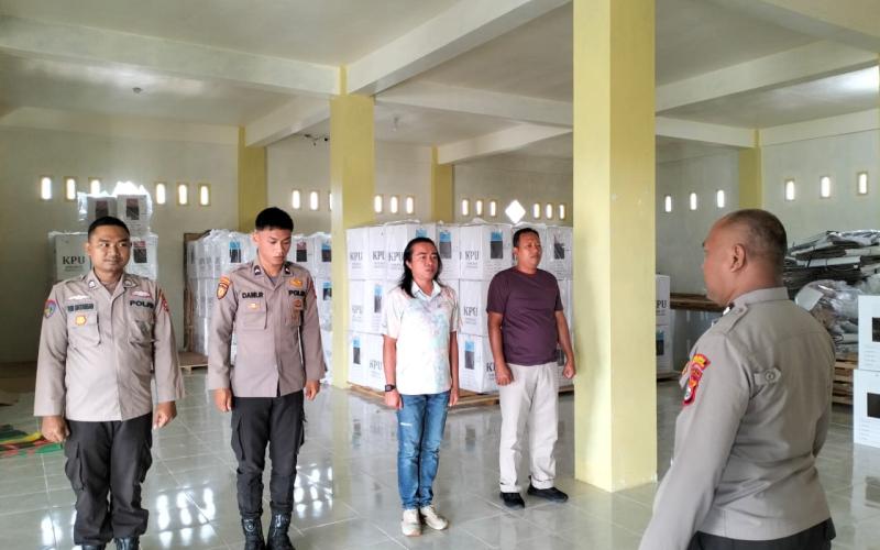 Polres Bengkulu Selatan Perketat Pengamanan Gudang Logistik KPU Pasca Pilkada 2024