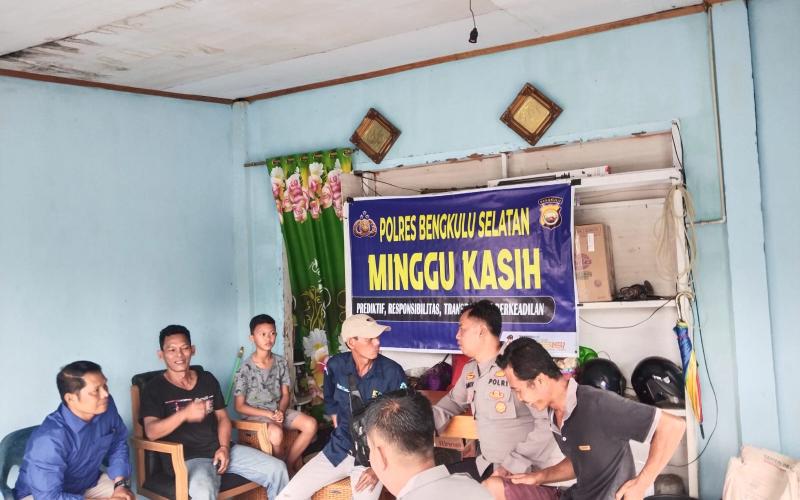 Sat Binmas Polres Bengkulu Selatan Gelar Minggu Kasih, Tanggapi Langsung Aspirasi Warga
