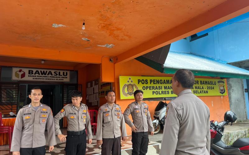 Polres Bengkulu Selatan Perketat Pengamanan Kantor Bawaslu Pasca Pilkada 2024