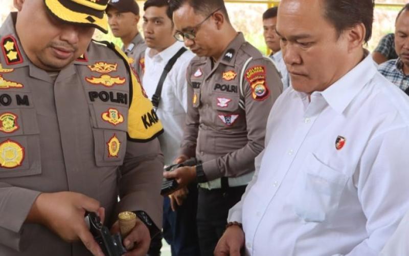 Polres Kepahiang gelar pemeriksaan senjata api untuk cegah penyalahgunaan