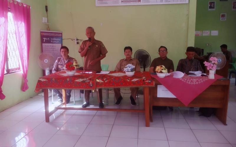 Bhabinkamtibmas Polsek Kota Manna Hadiri Musyawarah Penetapan LPPD Desa Padang Berangin