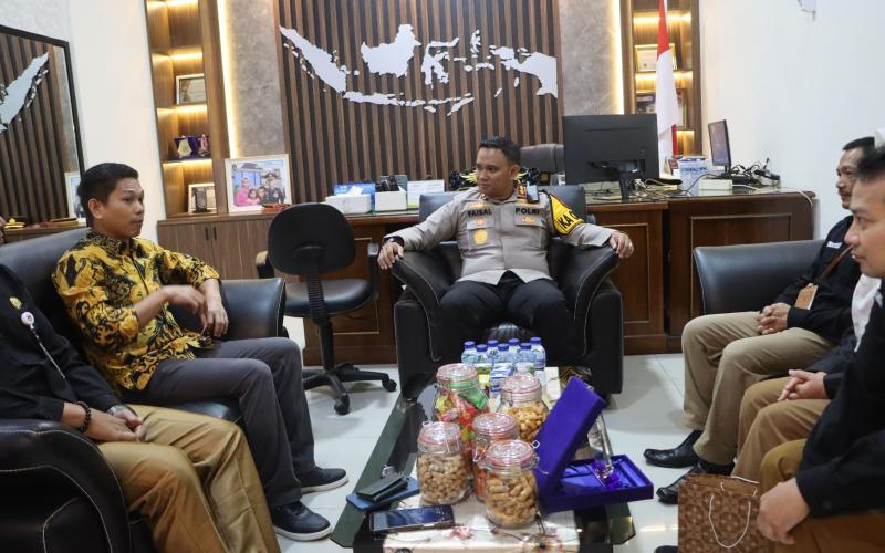 Kapolres Kepahiang Terima Kunjungan Ketua KPU Kepahiang, Perkuat Sinergitas Jelang Pemilu