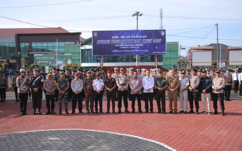 Polres Rejang Lebong Gelar Apel Pasukan Ops Keselamatan Nala 2025 untuk Tingkatkan Ketertiban Lalu Lintas