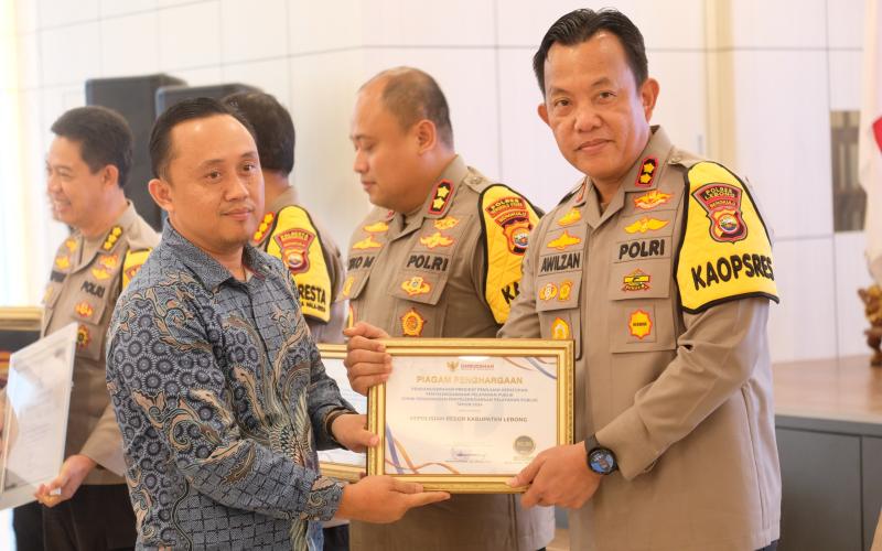 Penilaian Ombudsman, Polres Lebong Peringkat Ke-3 Penyelenggaraan Pelayanan Publik se Polres Jajaran Polda Bengkulu