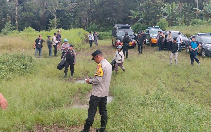 Tim Gegana Polda Bengkulu Amankan dan Musnahkan Mortir di Rejang Lebong