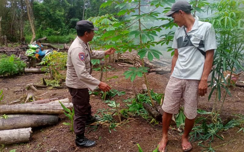Polsek Kota Padang Pantau Pemanfaatan Lahan Tidur untuk Ketahanan Pangan