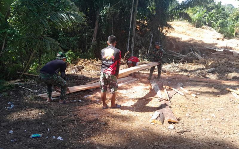 Satgas TMMD Ke-124  Kodim 0408/BS Siap Untuk Membangun Jembatan