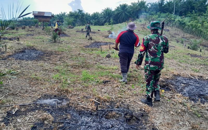 Satgas TMMD Ke-124 Kodim 0408/BS Bersama Warga Buka Lahan Tidur Menjadi Lahan Produktif