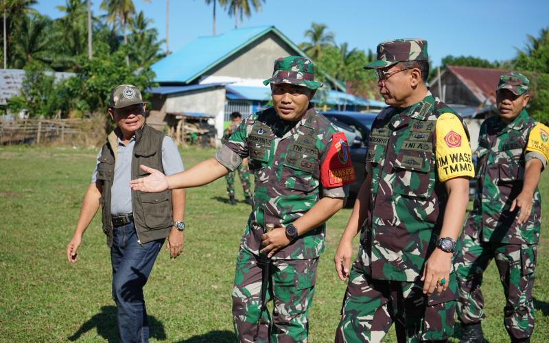 Tim Wasev Mabesad Tinjau Lokasi TMMD Ke-124 Kodim 0408/BS