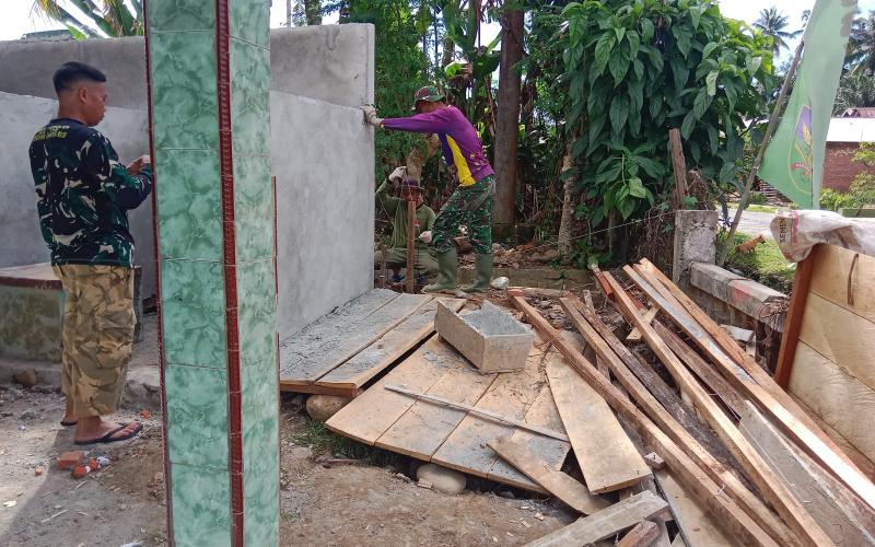 Pembangunan Tempat Wudu dan MCK Masuk Tahap Plaster 