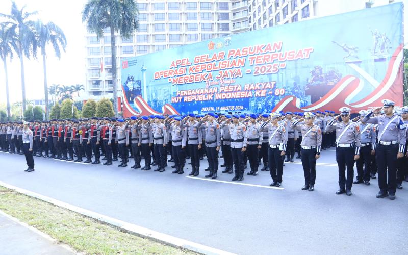 9.035 Personel dikerahkan untuk Amankan HUT ke-80 RI