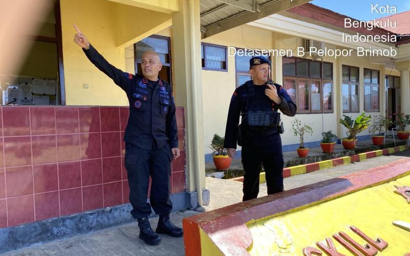 Batalyon B Pelopor Brimob Bengkulu Gelar Simulasi Alarm Stelling Tingkatkan Kesiapsiagaan Personel