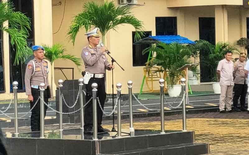 Dirlantas Polda Bengkulu Ingatkan Personel Pahami Perkap 01/2009 Tentang Tahapan Penggunaan Kekuatan, Tekankan Tindakan Tegas dan Terukur