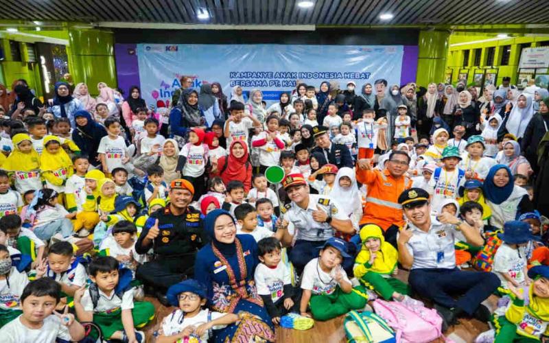KAI Daop 1 Jakarta Gelar “Edutrain Anak Indonesia Hebat” Bersama Ditjen PAUD Dikdasmen
