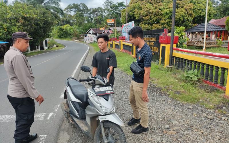 Polsek Padang Ulak Tanding Perketat Pemeriksaan Kendaraan dalam KRYD