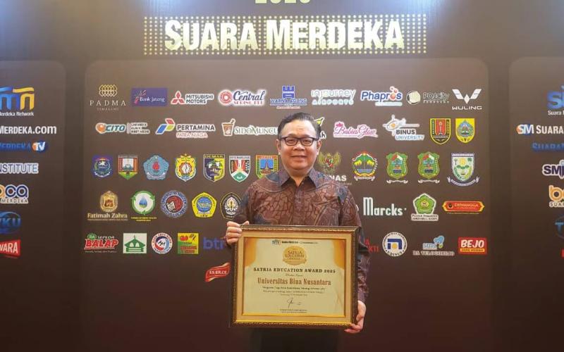 BINUS University Raih Satria Edukasi Award 2025 sebagai Perguruan Tinggi Kelas Dunia Bidang Teknologi Informasi