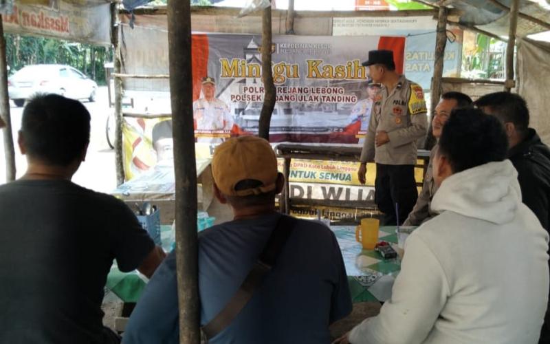 Polsek Padang Ulak Tanding Gelar Kegiatan Minggu Kasih Bersama Bhabinkamtibmas