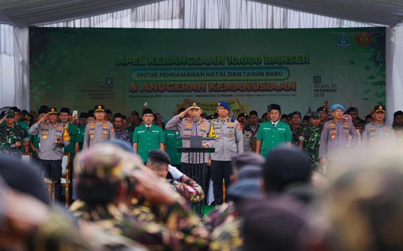 Kapolri Pimpin Apel Kebangsaan Banser