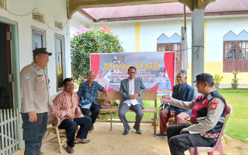 Polsek Padang Ulak Tanding Gelar Minggu Kasih Bersama Bhabinkamtibmas