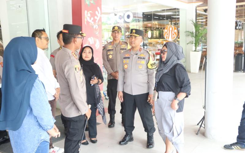Kapolda Bengkulu Cek Sistem Keamanan dan Evakuasi di Bencoolen Mall