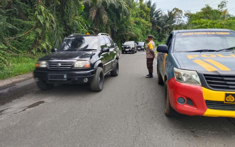 Polsek PU Tanding Laksanakan Patroli di Jalur Lintas Lubuklinggau–Curup
