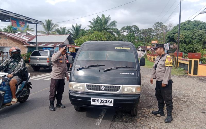 Polsek Padang Ulak Tanding Gelar KRYD, Antisipasi Gangguan Kamtibmas di Wilayah Hukum
