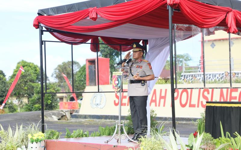 Upacara Penutupan Pendidikan Pembentukan Bintara Polri Angkatan 53 TA 2025 Digelar di SPN Polda Bengkulu