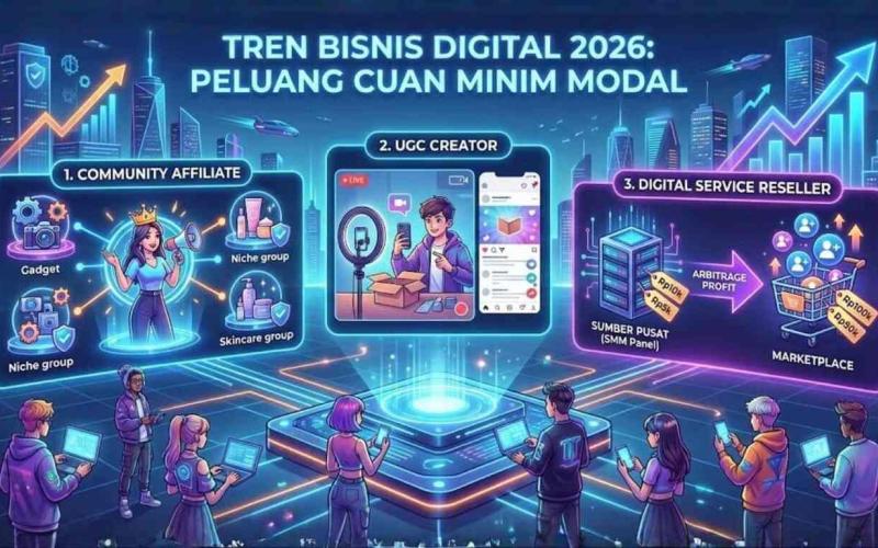 Tren Bisnis Digital 2026: 3 Peluang 'Cuan' Minim Modal yang Wajib Dilirik Milenial &amp; Gen Z